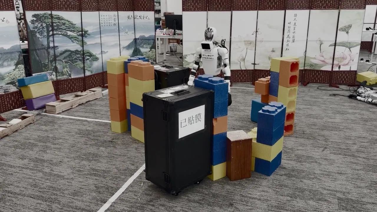 Humanoid passing an obstacle sideways